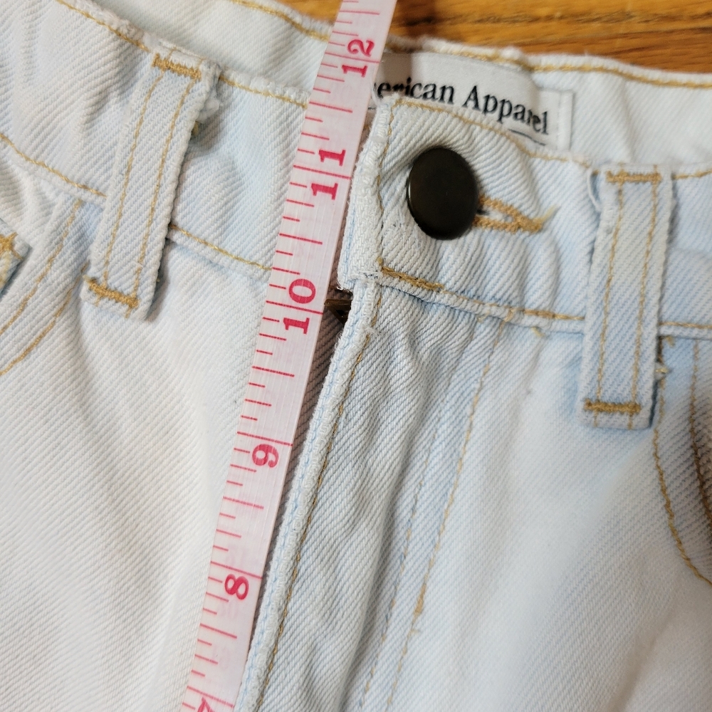 Vintage American Apperal Women's Light Blue Jeans Size 27 High-waisted - Picture 8 of 10